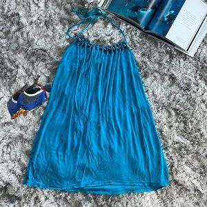 Turquoise blue beach dress